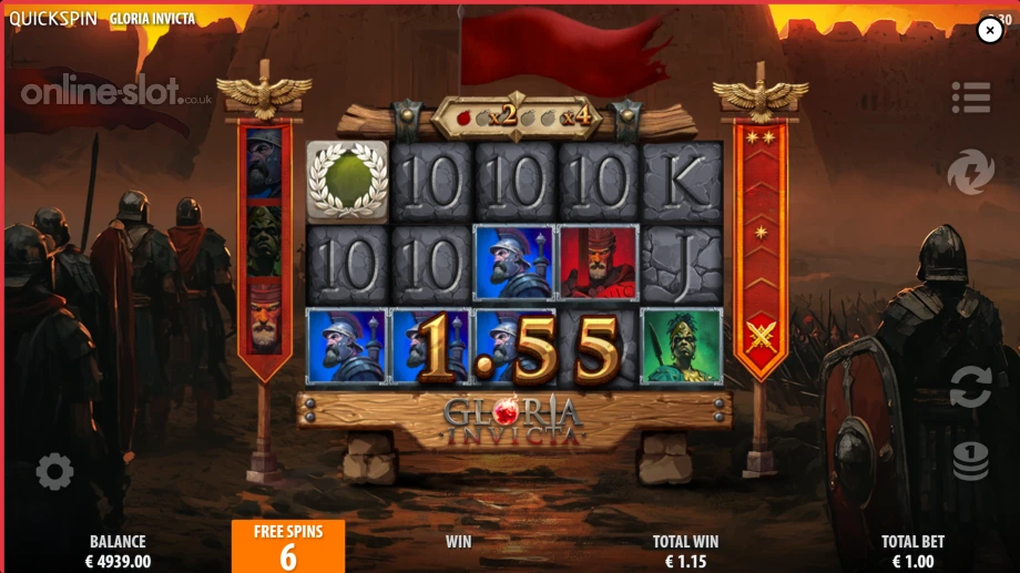 gloria invicta slot free spins