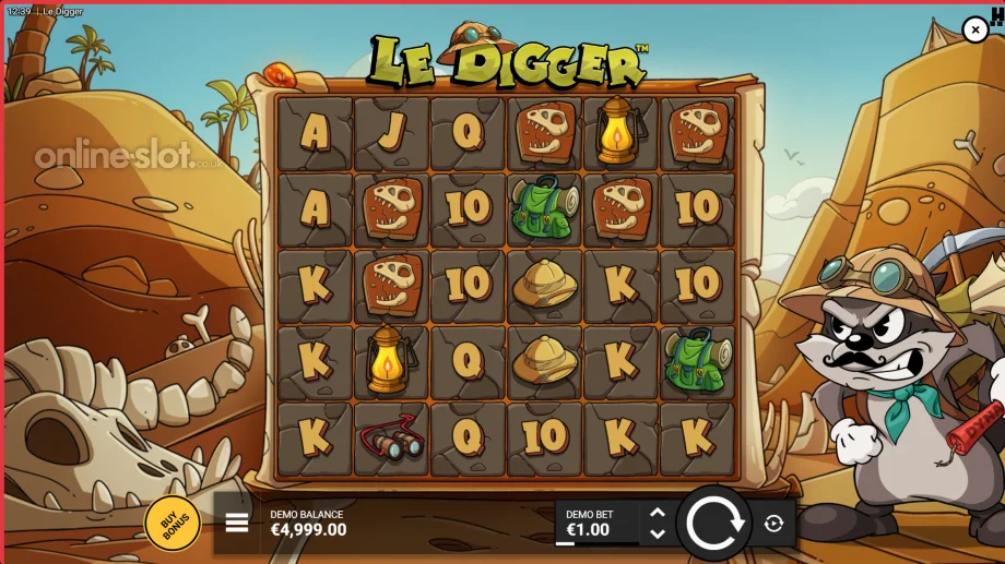 le digger slot base game