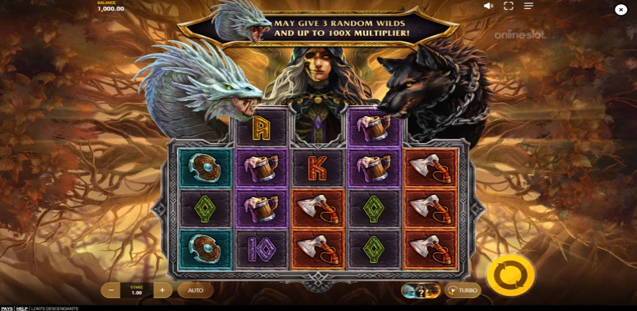 lokis descendants slot base game