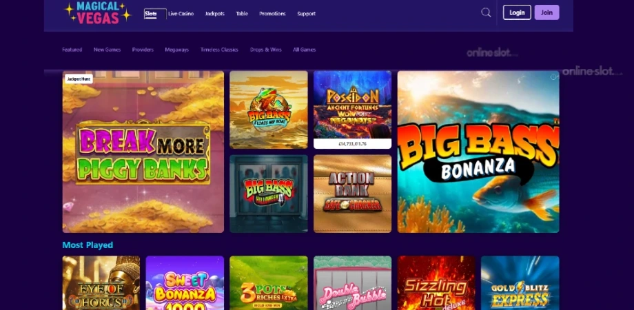 magical vegas casino site