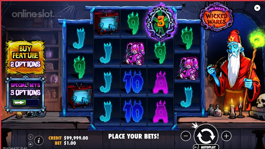 mr nulls wicked wares slot base game
