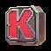 neopunk chargeup letter k symbol