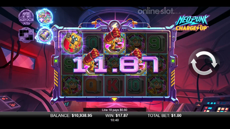 neopunk chargeup slot free spins