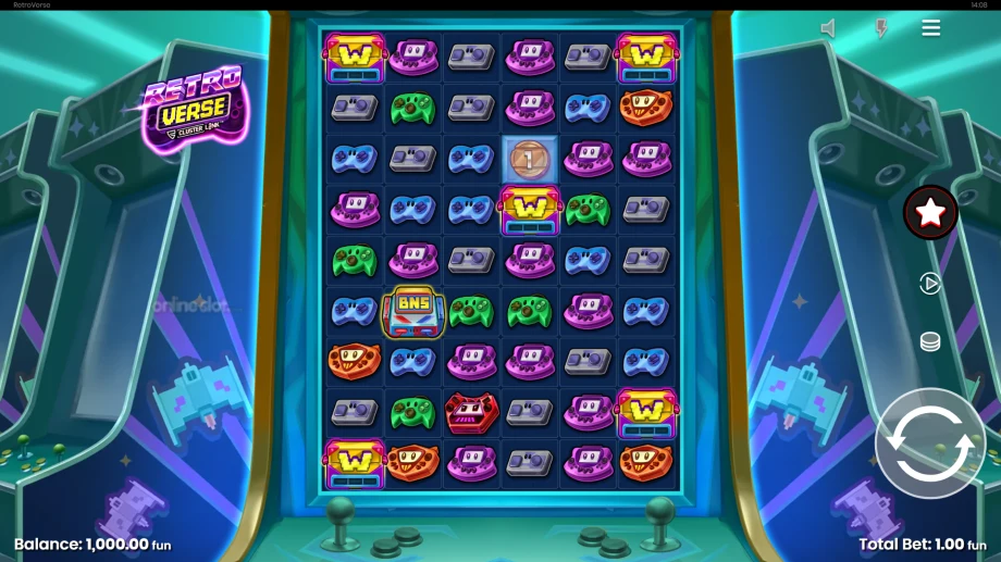 retroverse slot base game