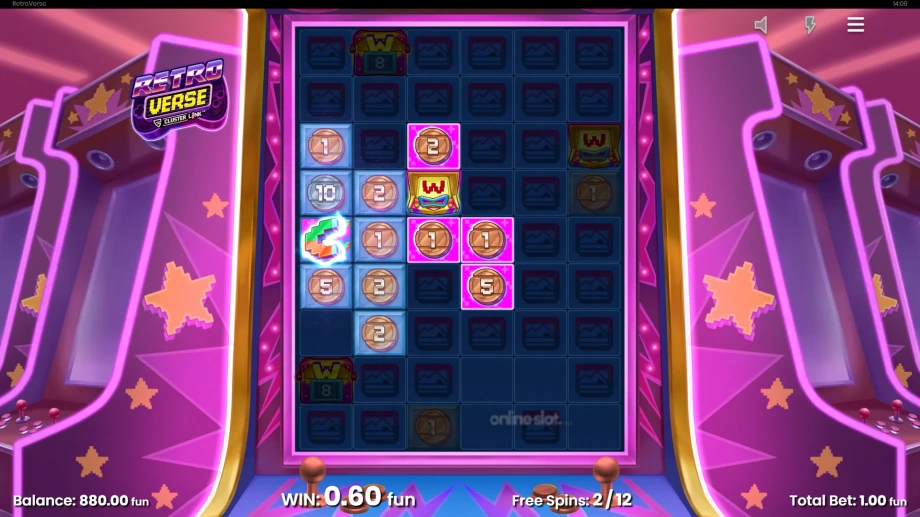 retroverse slot free spins