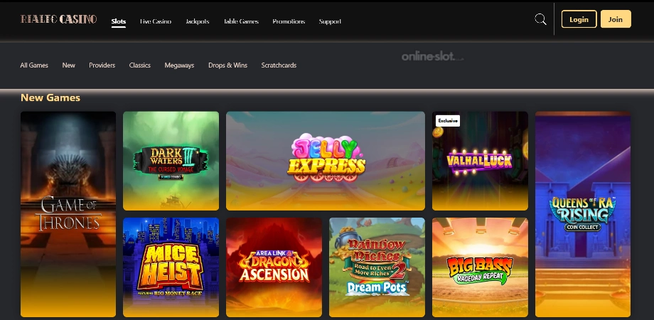 rialto casino site