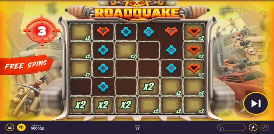 roadquake slot free spins