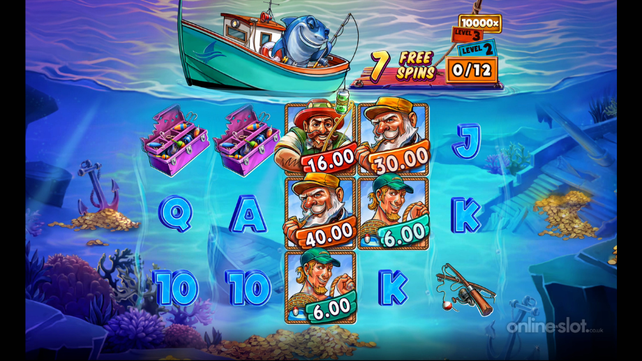 shark boss slot free spins
