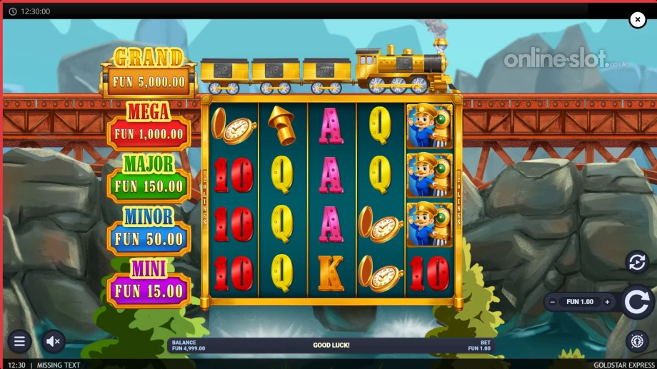 goldstar express slot base game