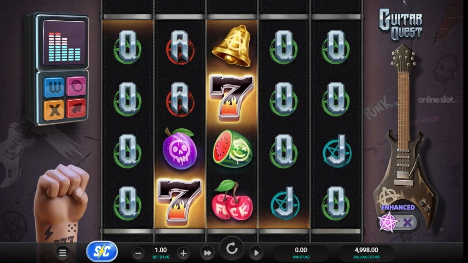 guitar quest slot base game