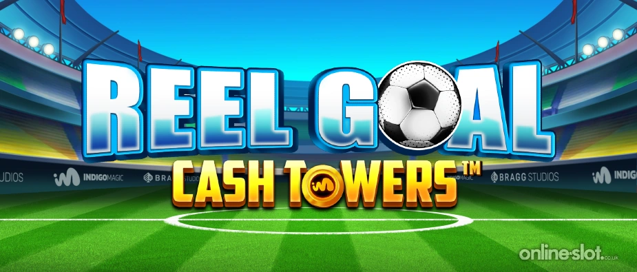 reel goal cash towers slot banner