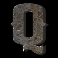 tombstone begins letter q symbol