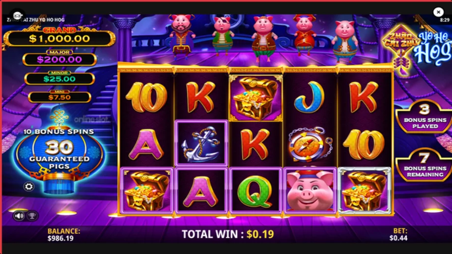 zhao cai zhu yo ho hog slot free spins