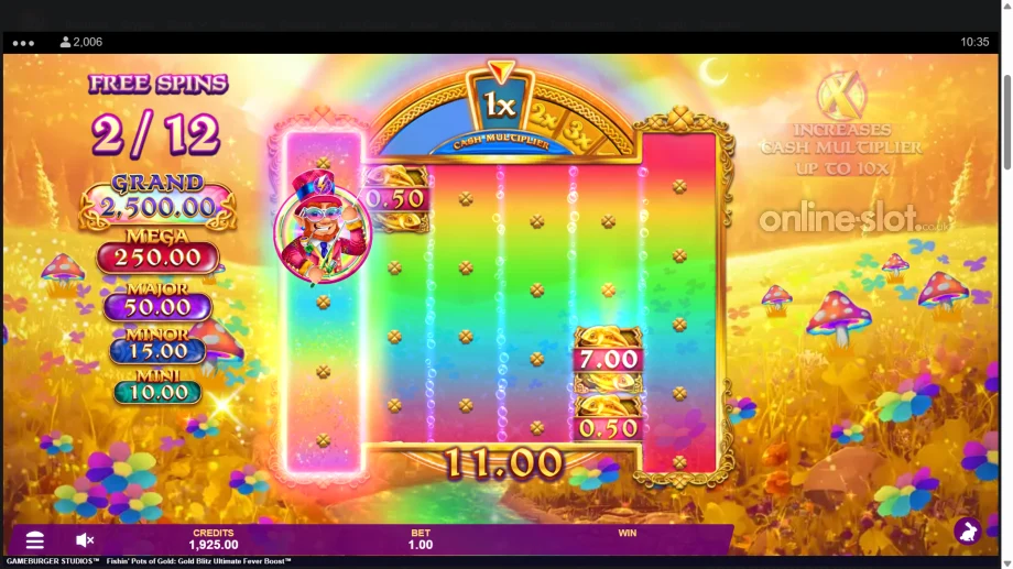 fishin pots of gold gold blitz ultimate fever boost slot free spins