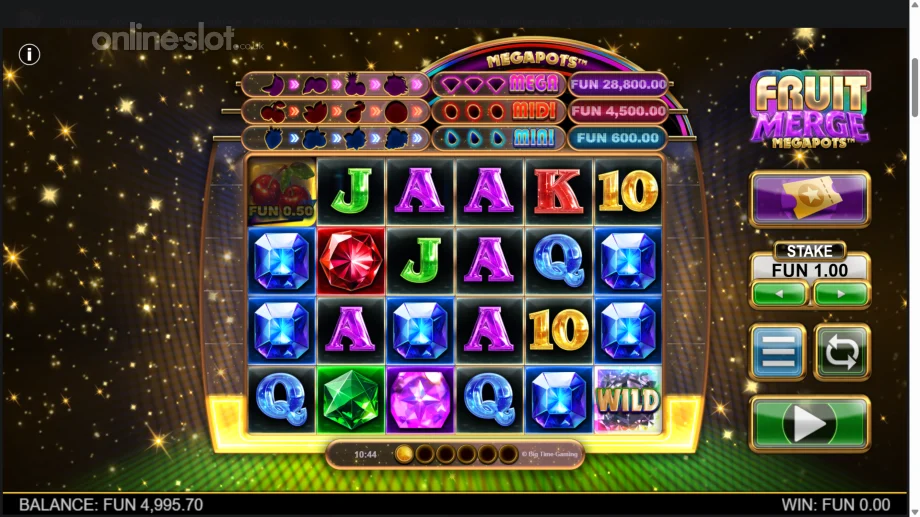 fruit merge megapots slot base game