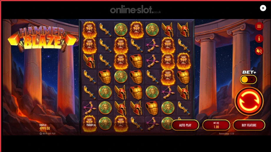hammerblaze slot base game
