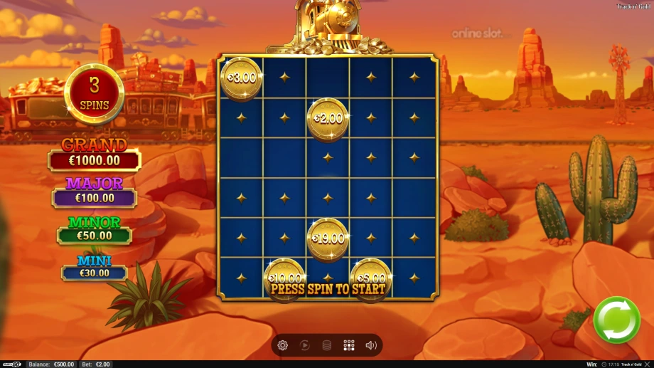 track n gold slot free spins