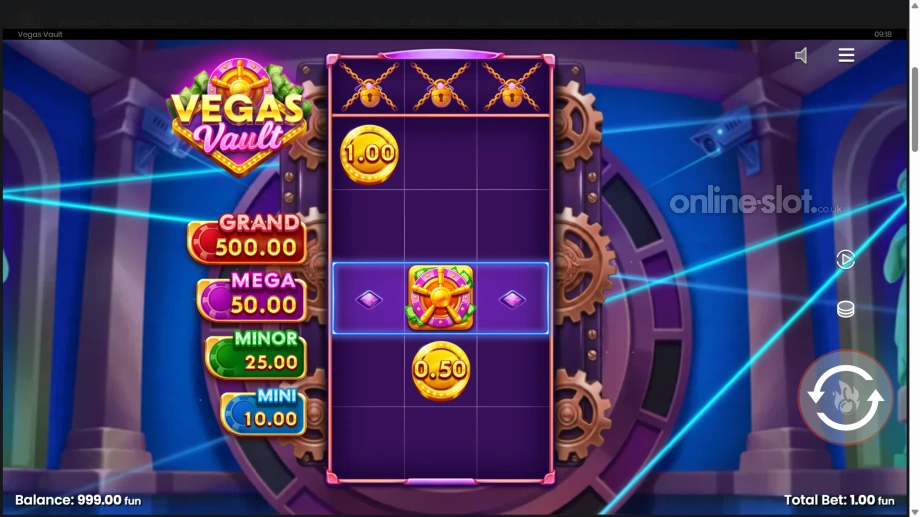 vegas vault slot base game