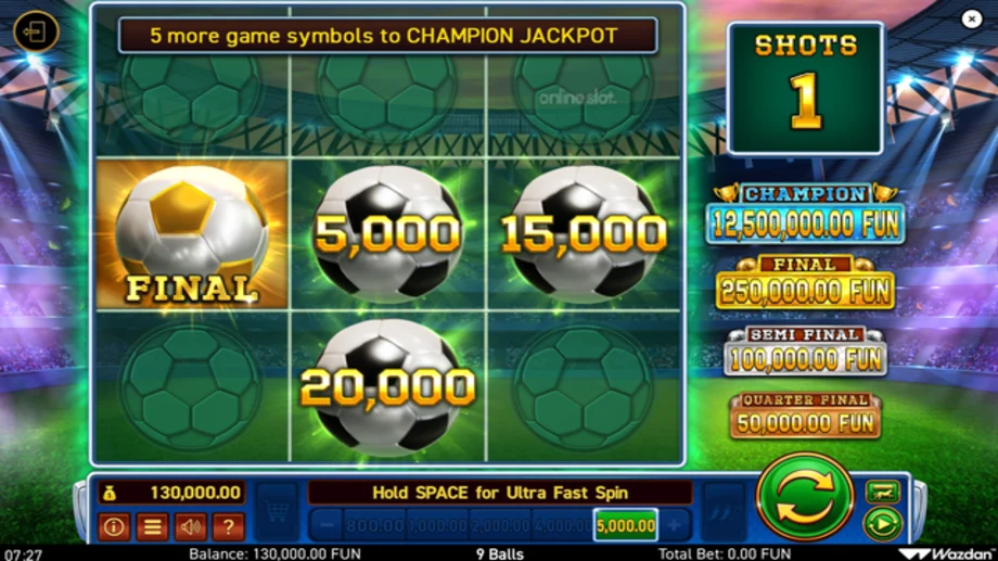 9 balls slot bonus