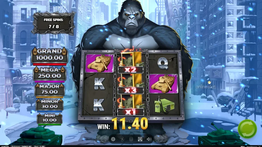 primal rampage slot free spins
