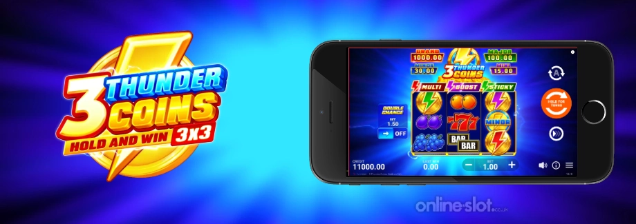3 thunder coins hold and win mobile slot