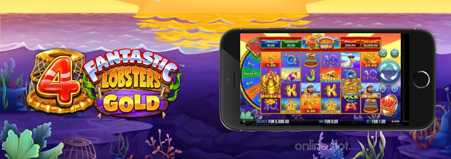4 fantastic lobsters gold mobile slot