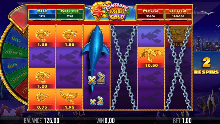 4 fantastic lobsters gold slot lobster respins