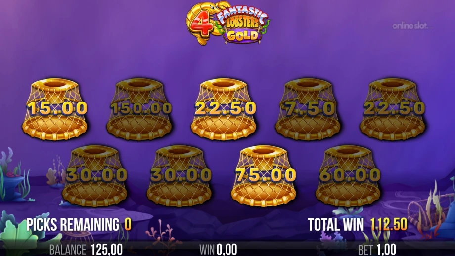 4 fantastic lobsters gold slot pick a win
