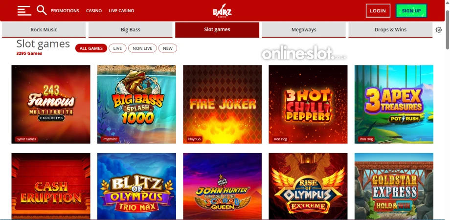 barz casino site