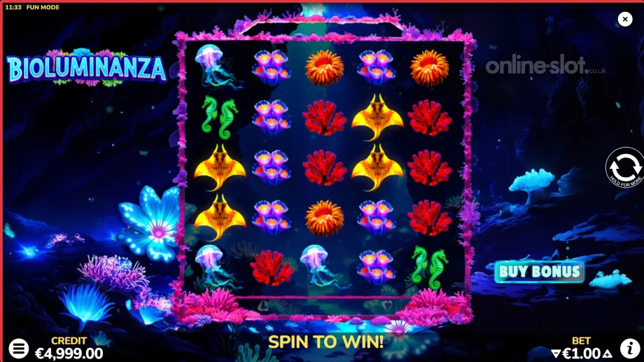 bioluminanza slot base game