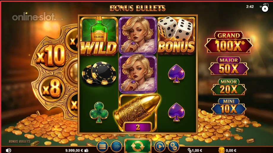 bonus bullets slot base game