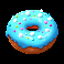 candy treasures 3 reels blue doughnut symbol