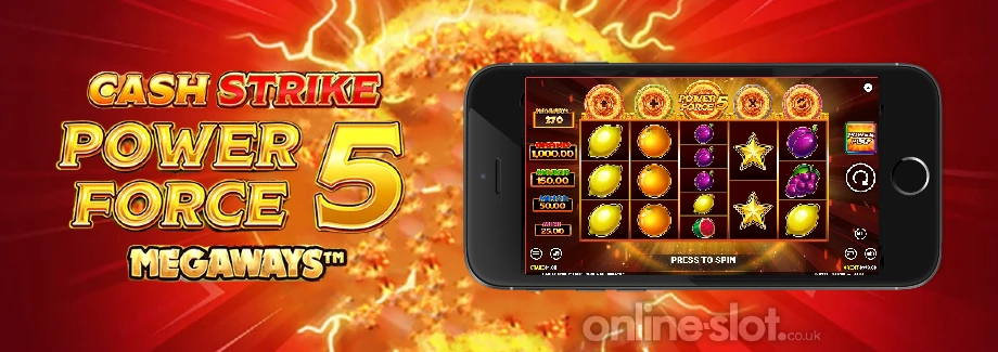 cash strike power force 5 megaways mobile slot