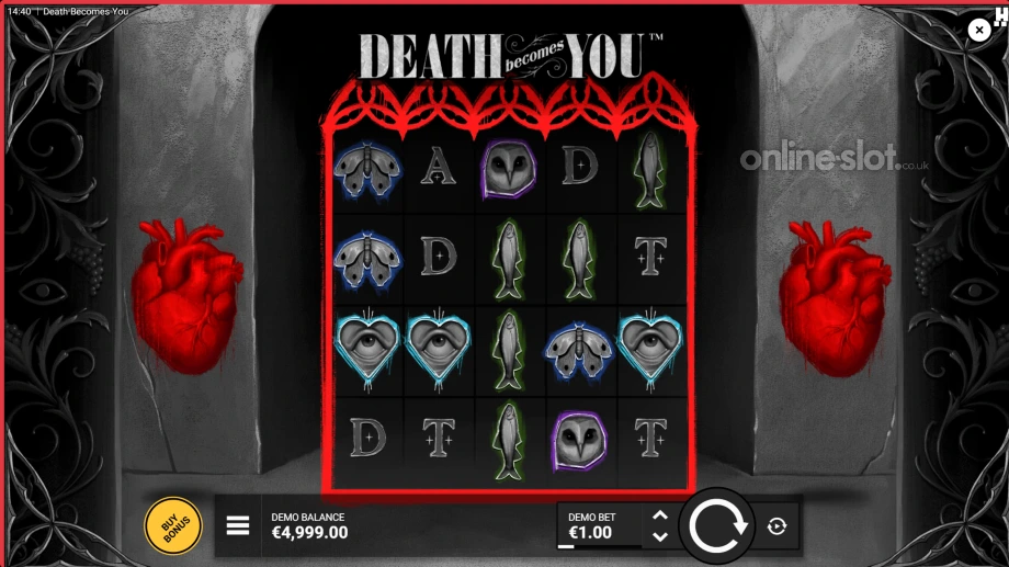 death becomes you slot base game