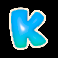 fruit shop grand re-opening letter k symbol