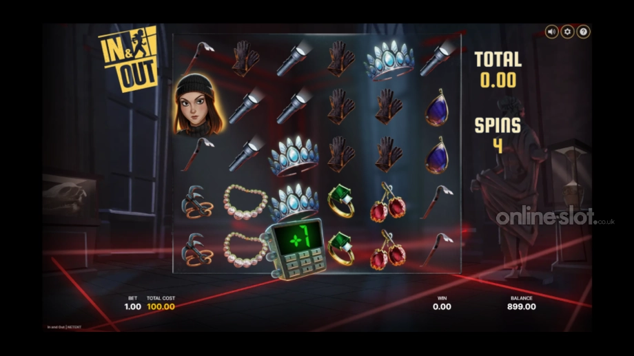 in & out slot free spins