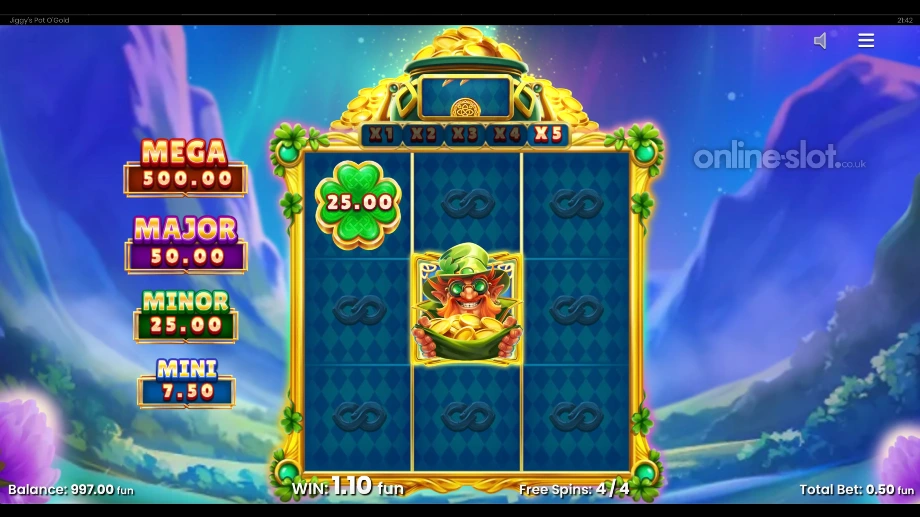 jiggys pot ogold slot free spins