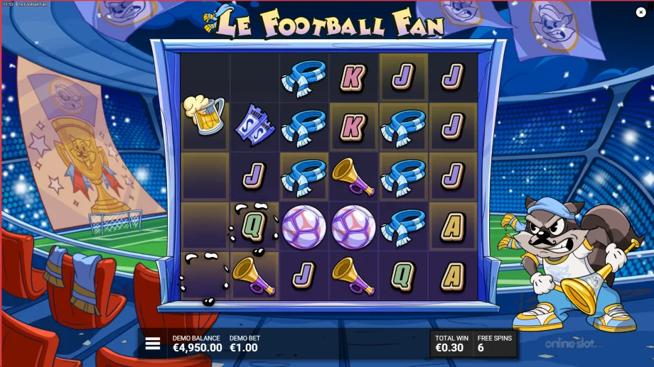 le football fan slot luck of the fan