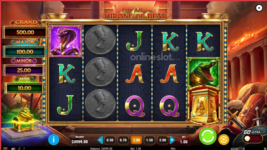 legion gold and the throne of dead slot base game