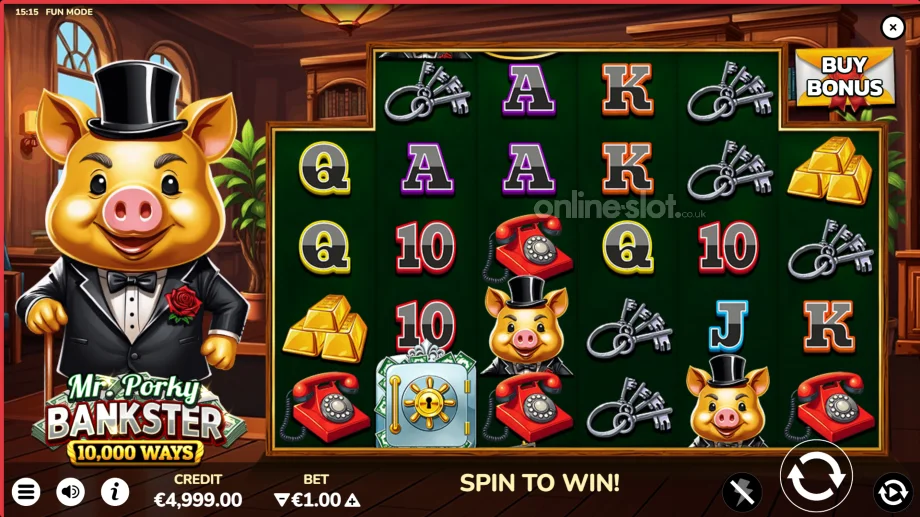 mr porky bankster slot base game