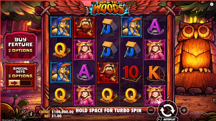 out of the woods slot base game