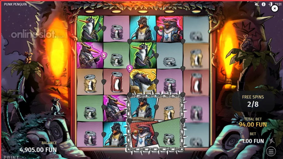 punk penguin slot free spins