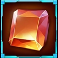quantum crown megajackpots orange gem symbol