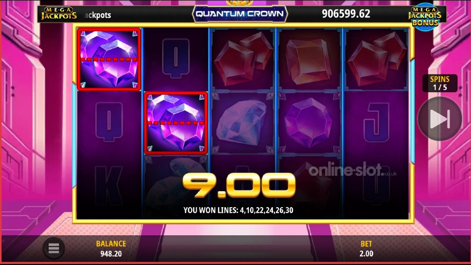 quantum crown megajackpots slot free spins