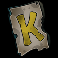 soaked by seamen letter k symbol