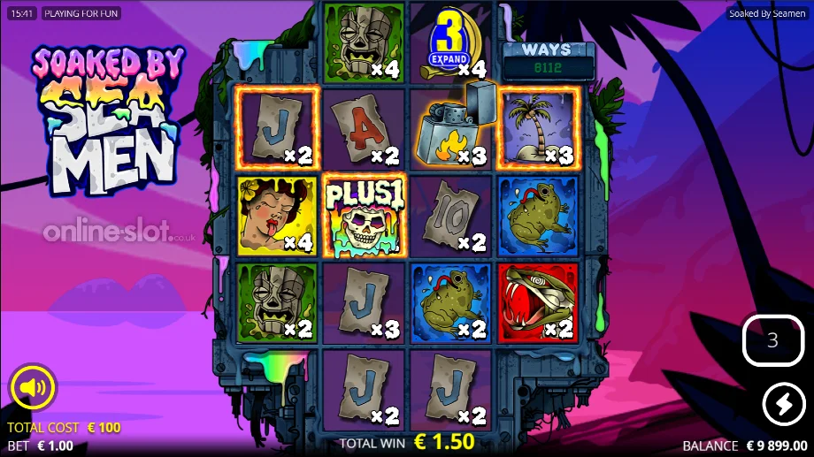 soaked by seamen slot free spins