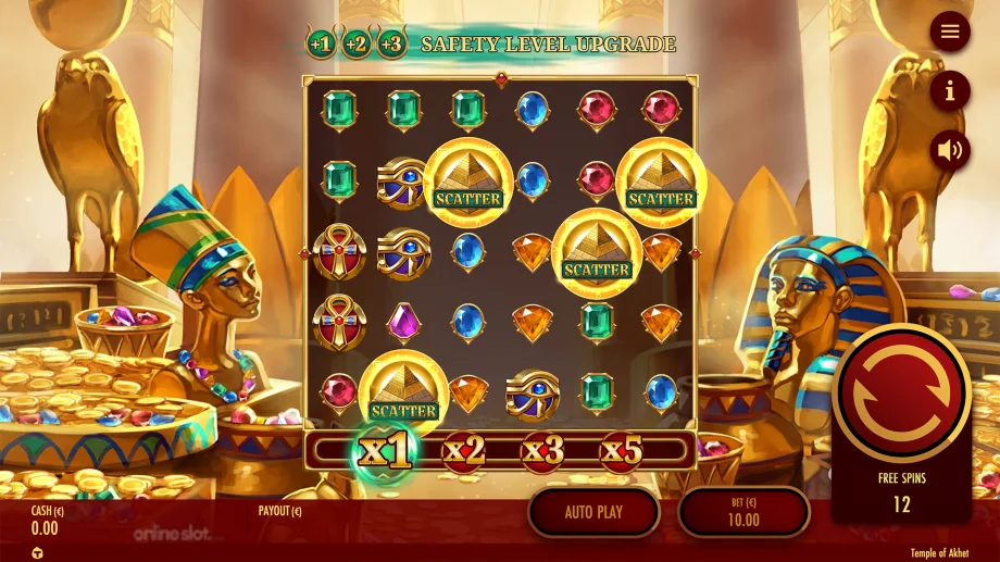 temple of akhet slot bonus game