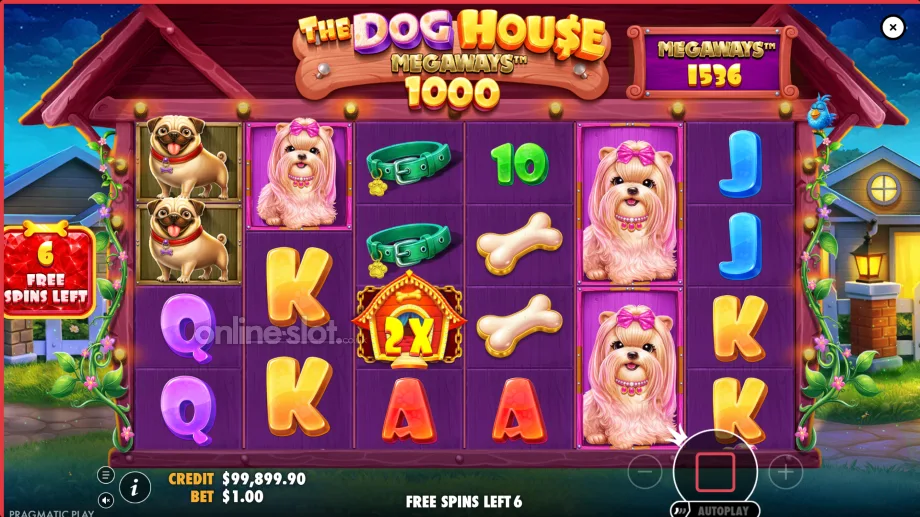 the dog house megaways 1000 slot free spins