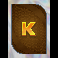 treble riches letter k symbol