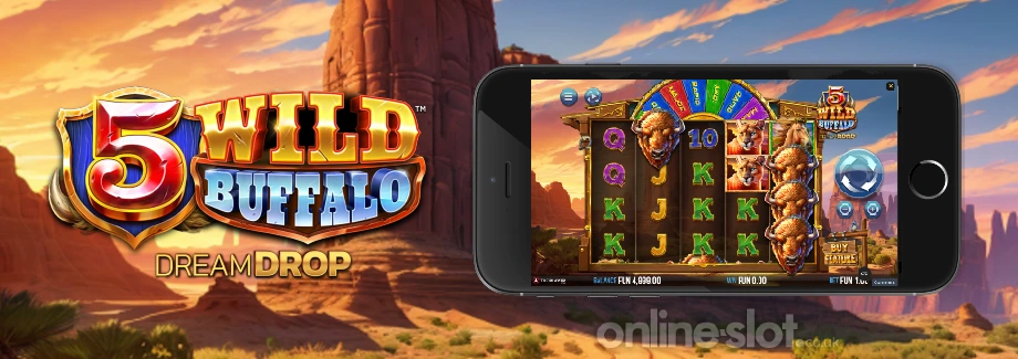 5 wild buffalo dream drop mobile slot